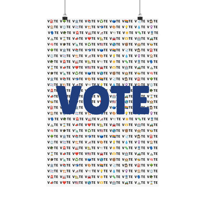 Vote Emoji Poster (Various Sizes)