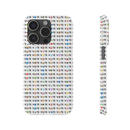 Vote Emoji iPhone Slim Case