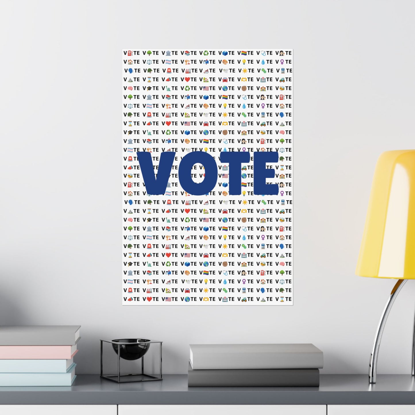 Vote Emoji Poster (Various Sizes)