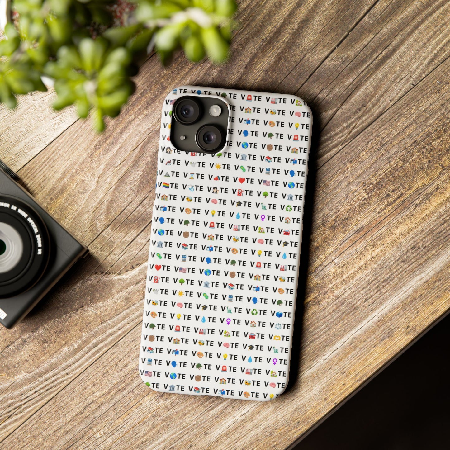 Vote Emoji iPhone Slim Case