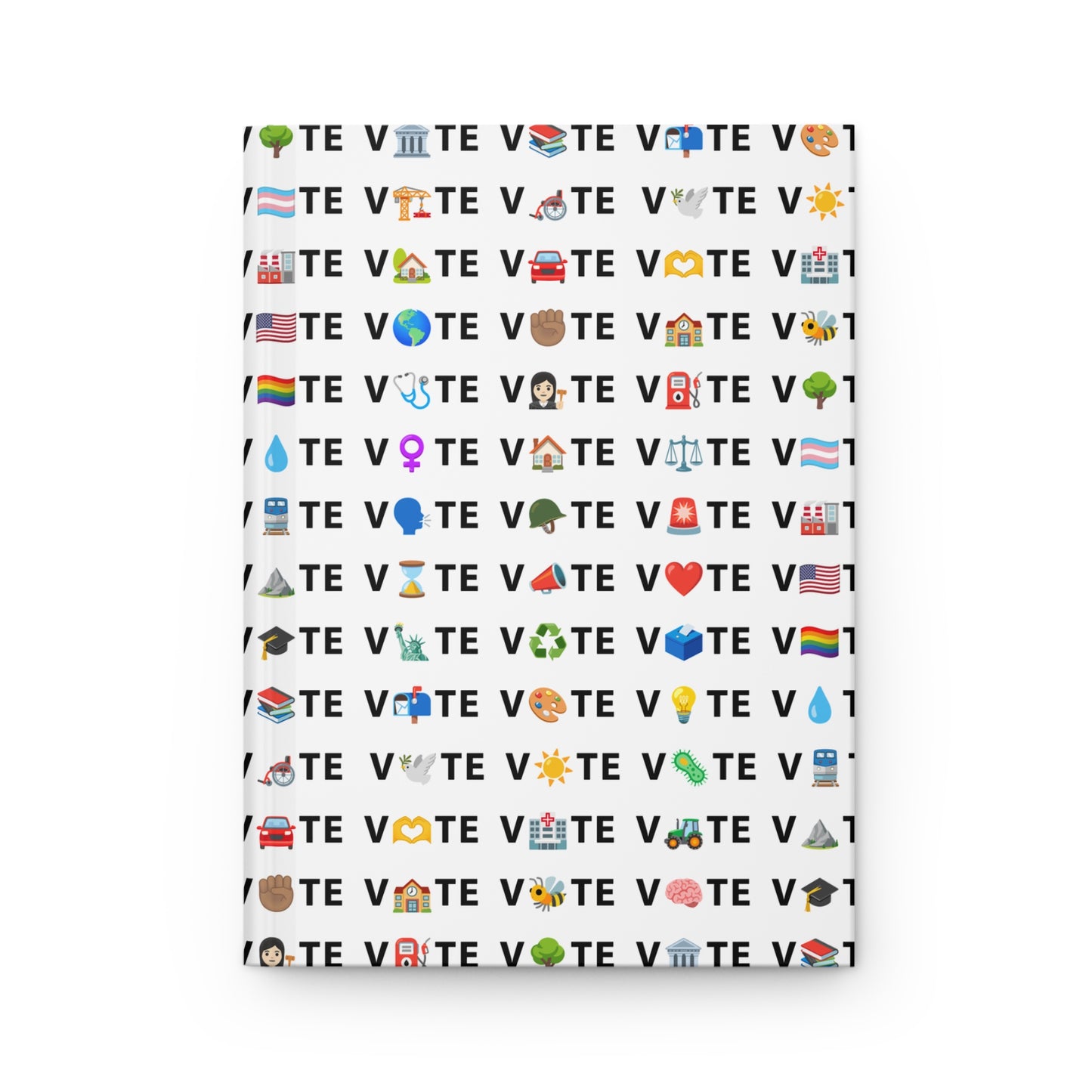 Vote Emoji Hardcover Journal