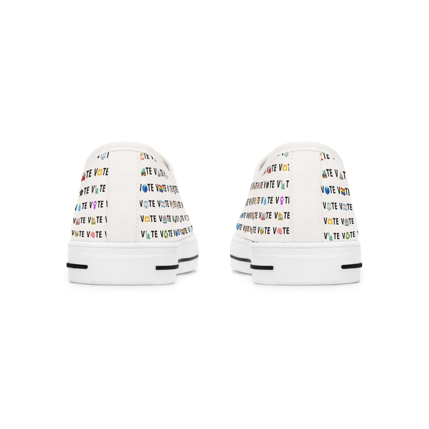 Vote Emoji Women's Low Top Sneakers