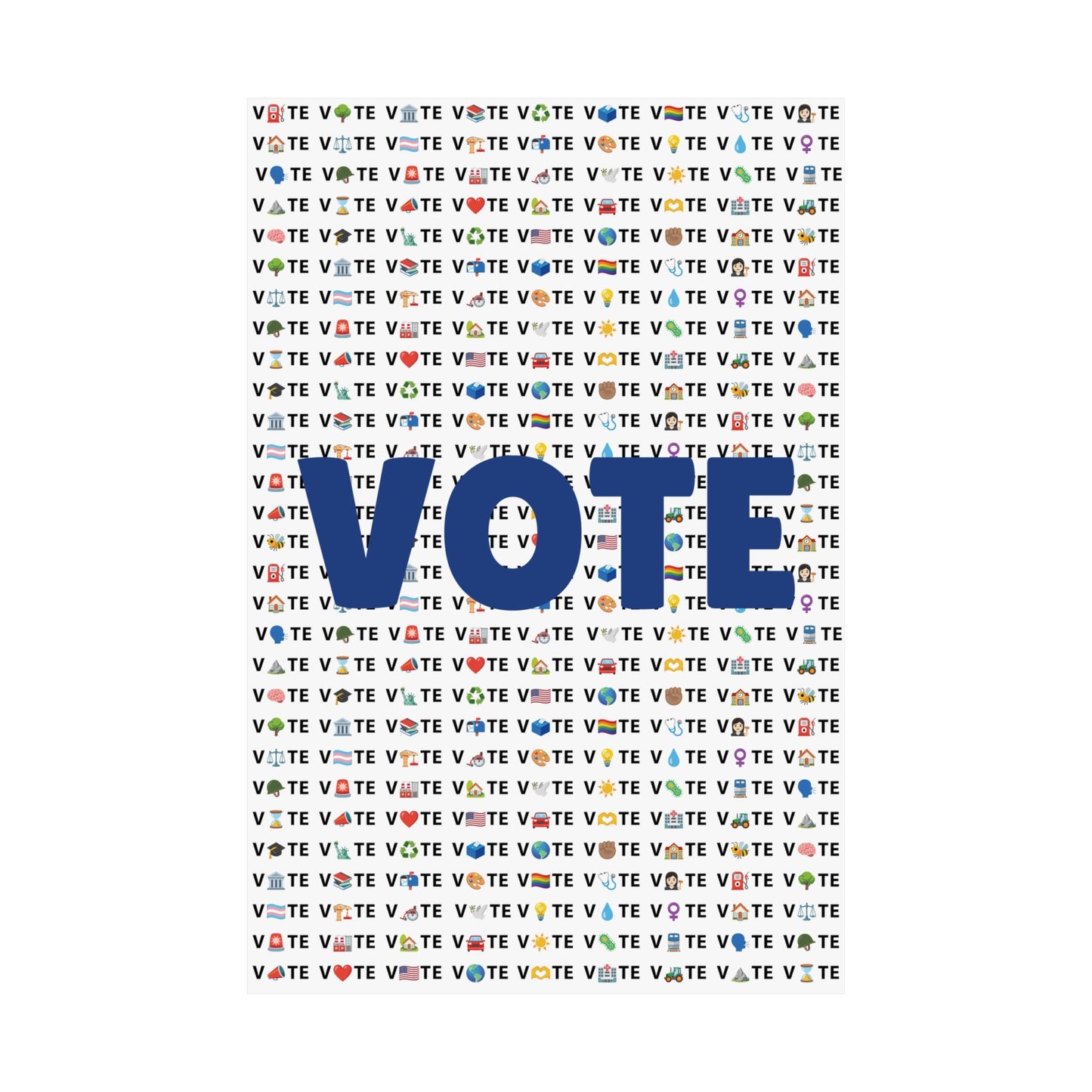 Vote Emoji Poster (Various Sizes)