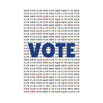 Vote Emoji Poster (Various Sizes)