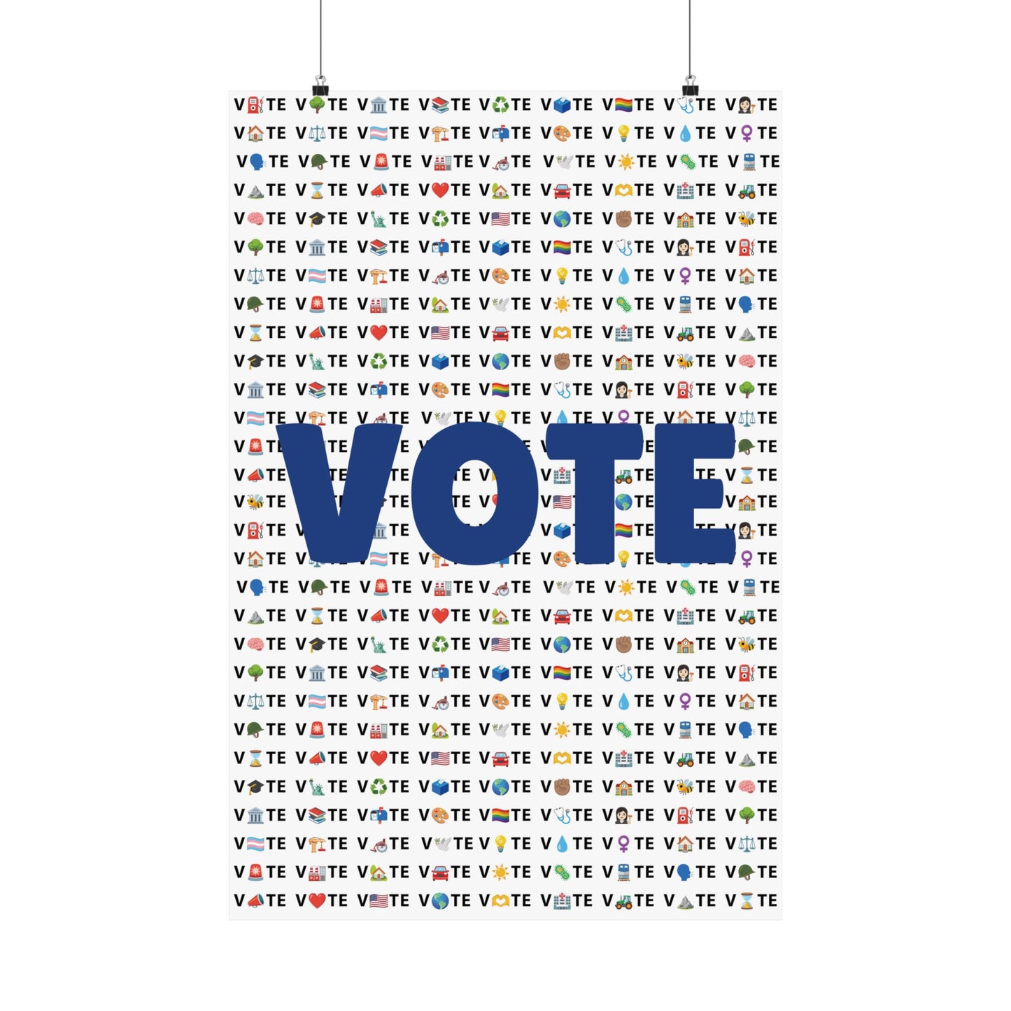 Vote Emoji Poster (Various Sizes)