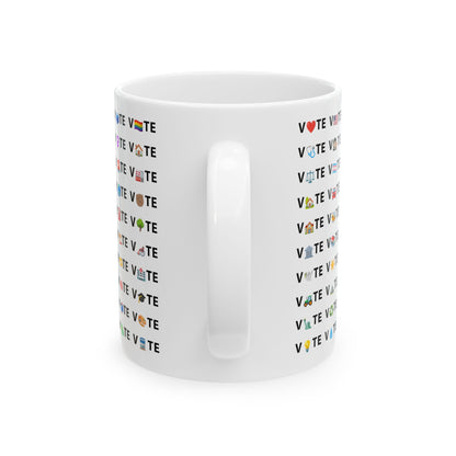 Vote Emoji Mug - Election Coffee Mug