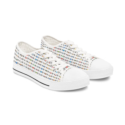 Vote Emoji Women's Low Top Sneakers