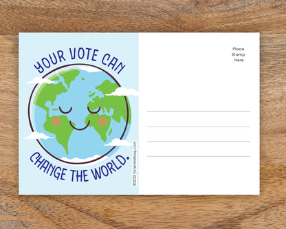 Change The World Blank 4x6 Voter Postcards (100 Pack)