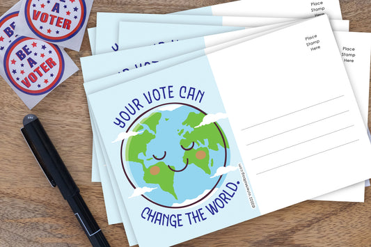 Change The World Blank 4x6 Voter Postcards (100 Pack)