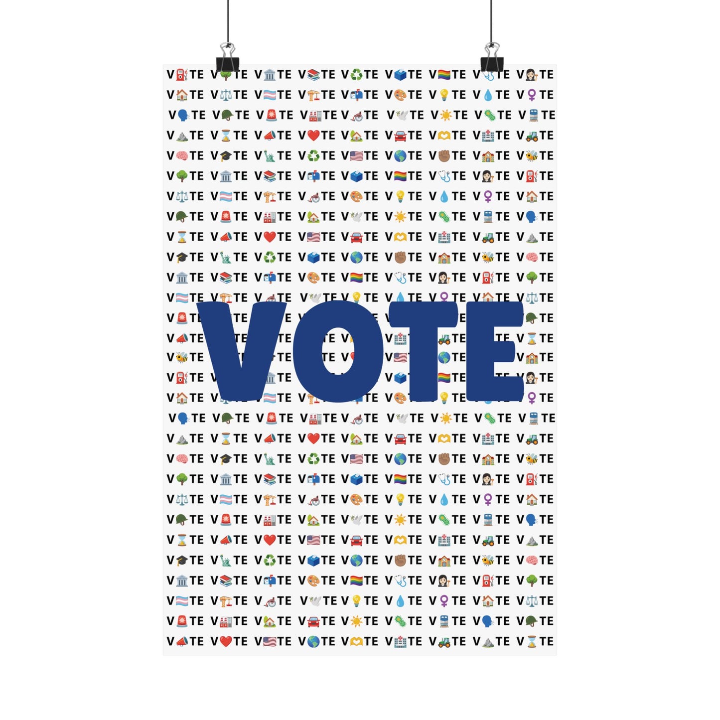 Vote Emoji Poster (Various Sizes)