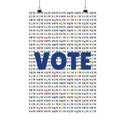 Vote Emoji Poster (Various Sizes)