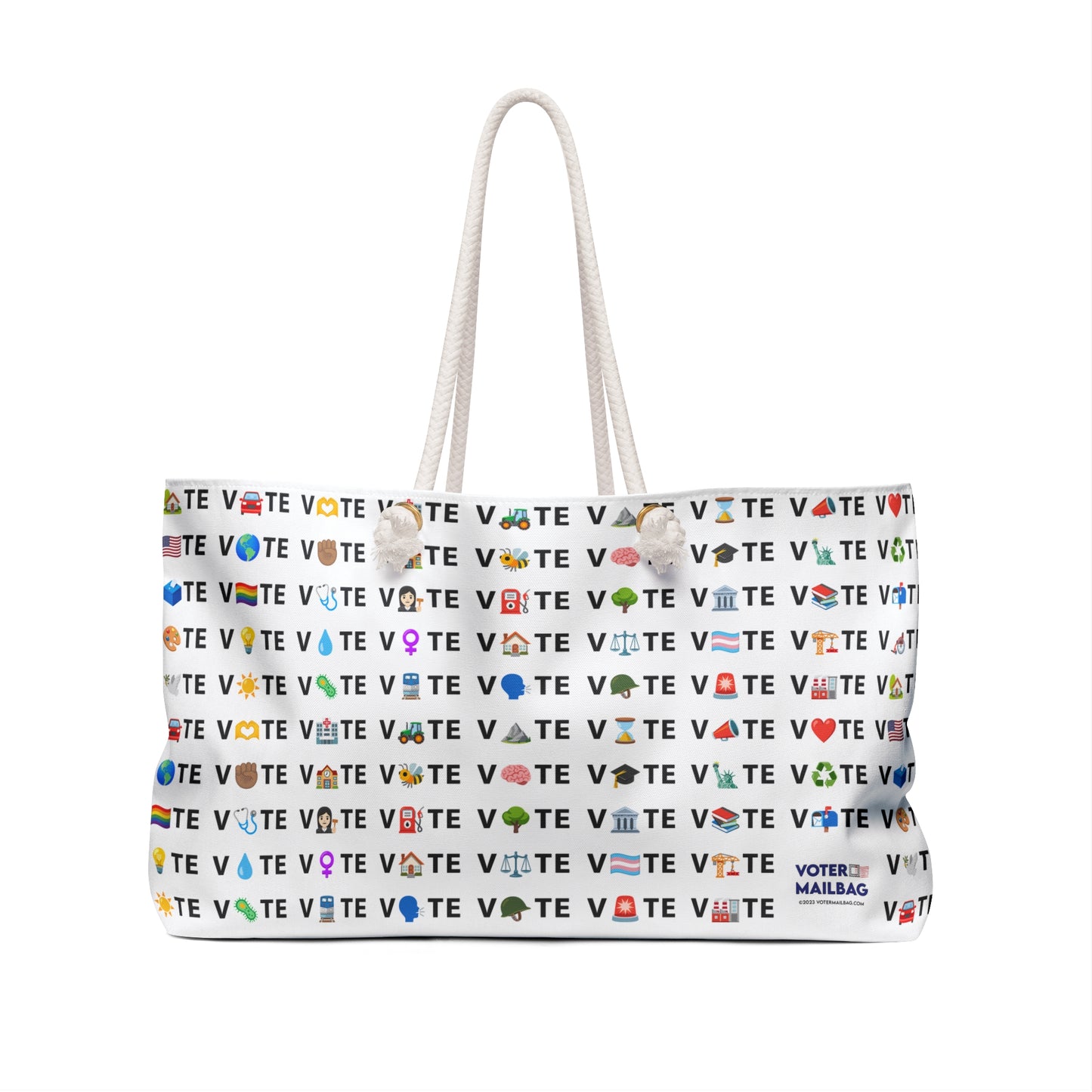 Vote Emoji Giant Oversized Weekender Bag