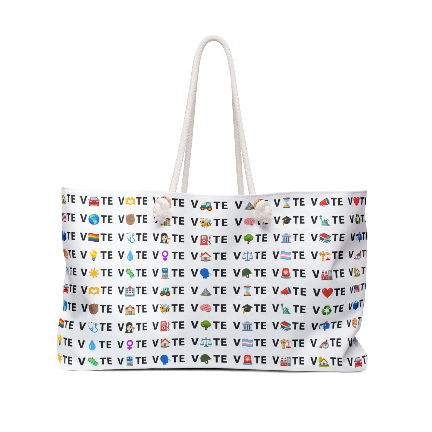 Vote Emoji Giant Oversized Weekender Bag