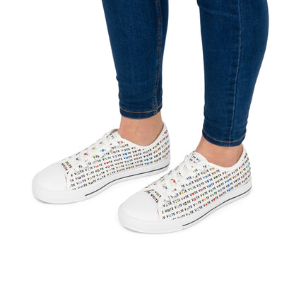 Vote Emoji Women's Low Top Sneakers