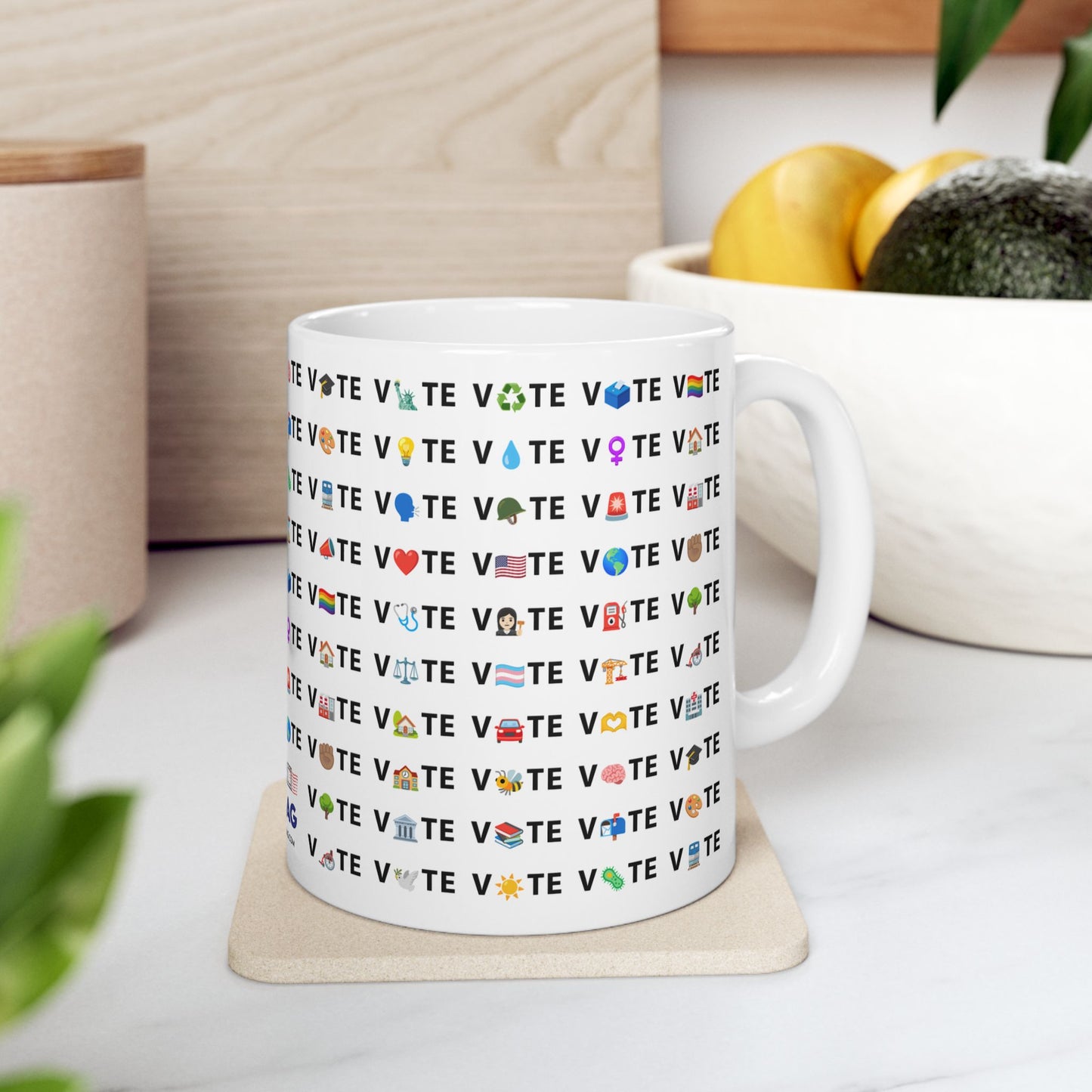 Vote Emoji Mug - Election Coffee Mug