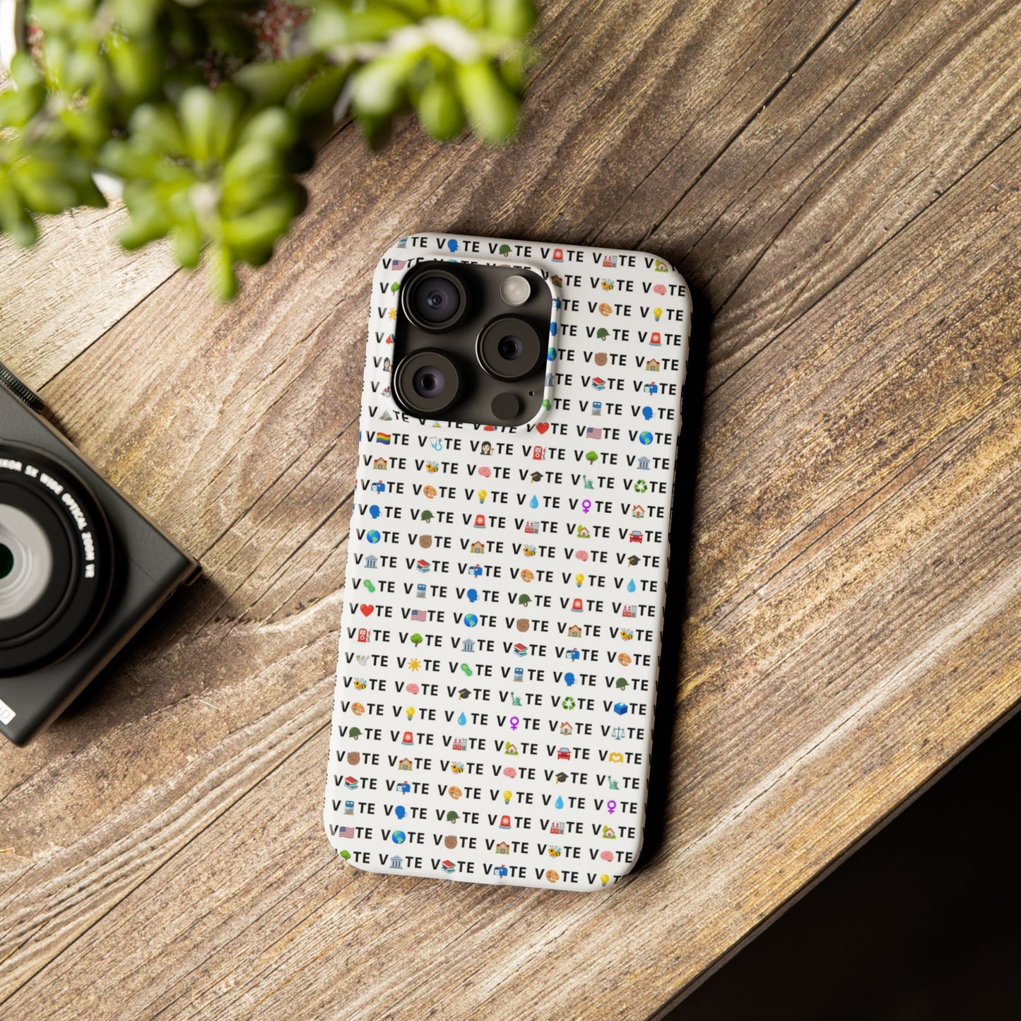 Vote Emoji iPhone Slim Case