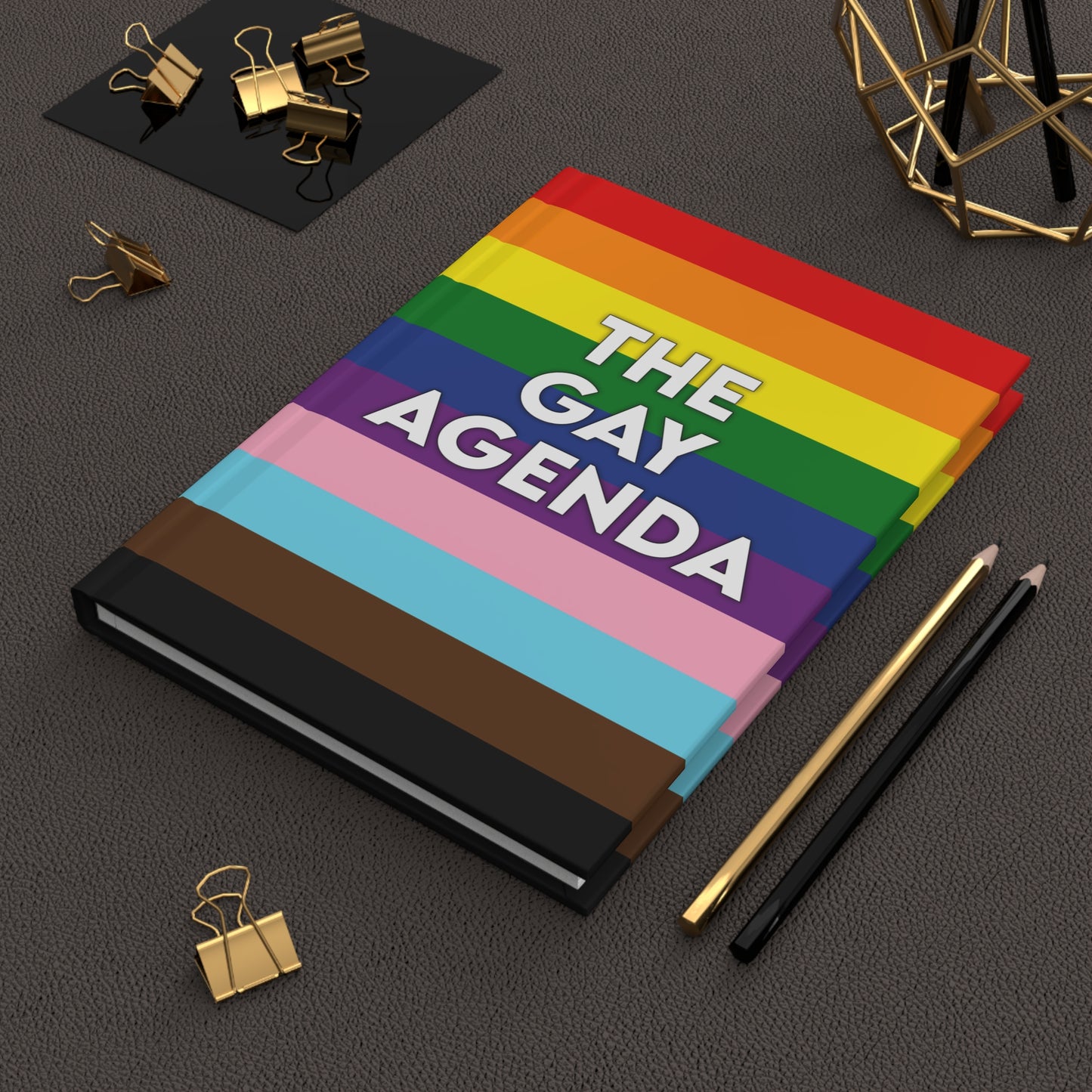 The Gay Agenda - Blank LGBTQ+ Hardcover Journal