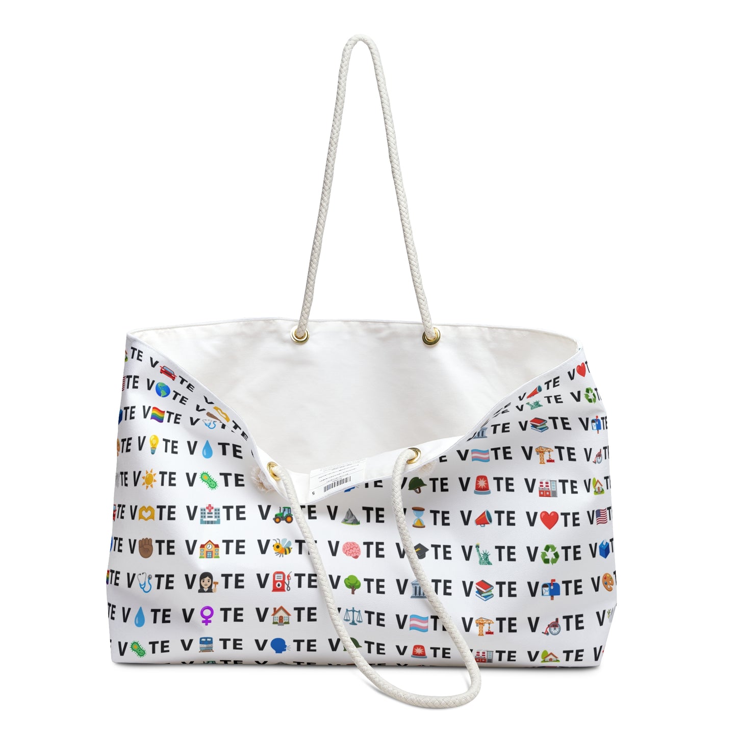 Vote Emoji Giant Oversized Weekender Bag