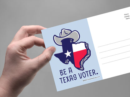 Texas Voter Postcards - Blank 4x6 Voter Postcards (50 Pack)