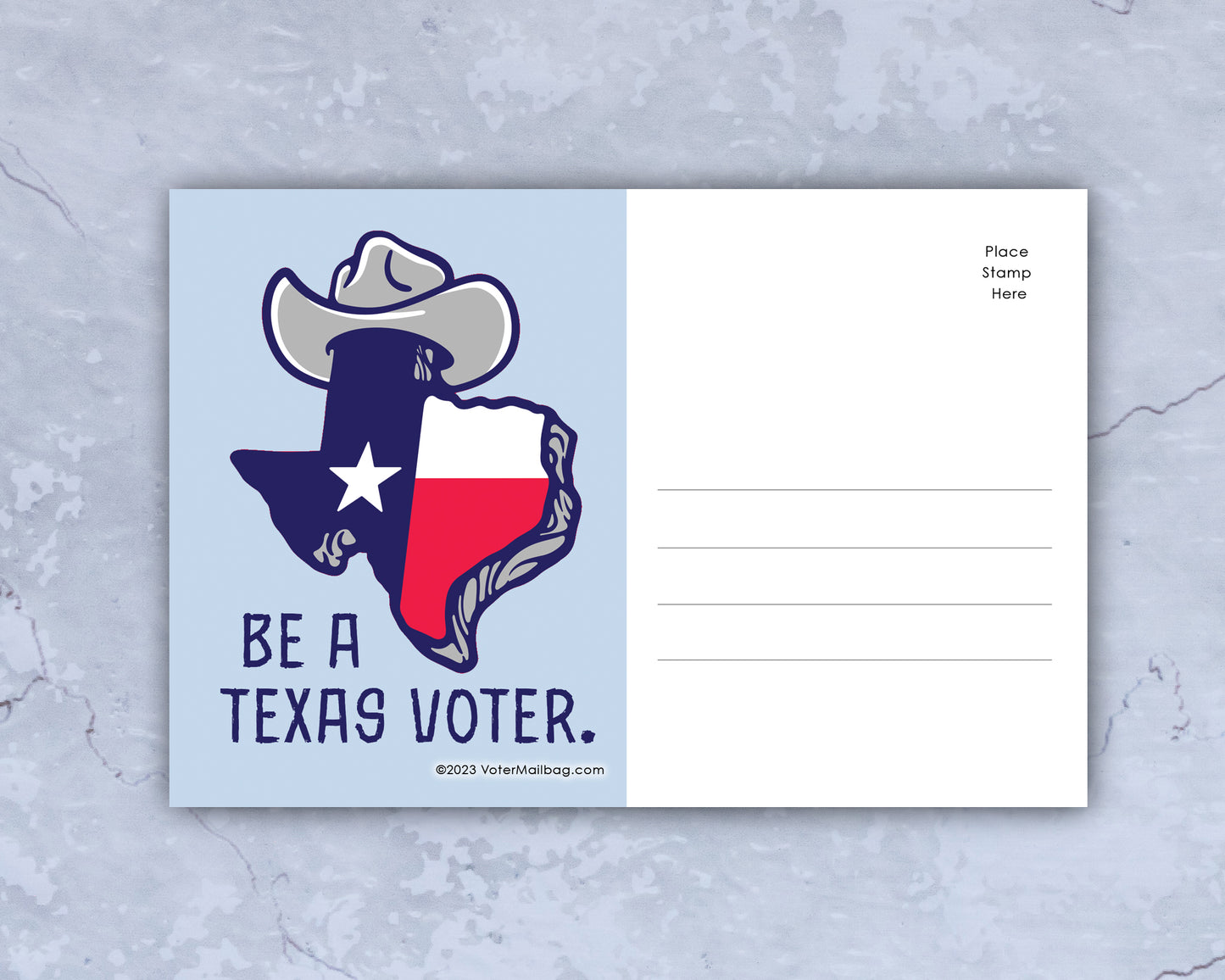 Texas Voter Postcards - Blank 4x6 Voter Postcards (50 Pack)