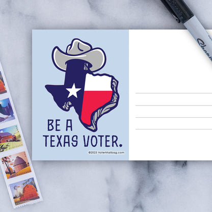 Texas Voter Postcards - Blank 4x6 Voter Postcards (100 Pack)