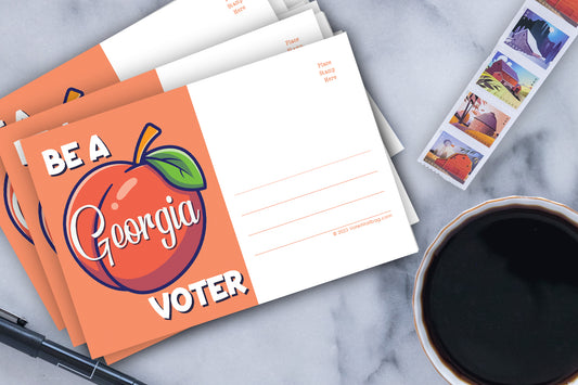 Georgia Voter Postcards - Blank 4x6 Voter Postcards (50 Pack)