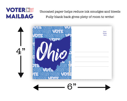 Ohio Voter Postcards - Blank 4x6 Voter Postcards (50 Pack)