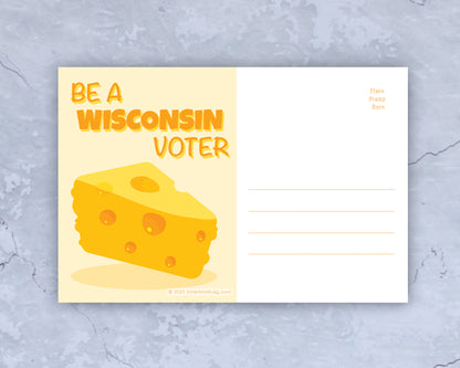 Wisconsin Voter Postcards - Blank 4x6 Voter Postcards (50 Pack)