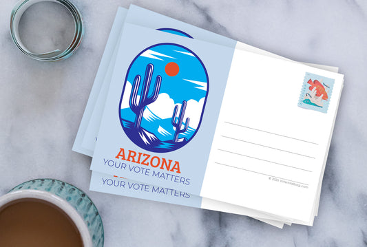 Arizona Voter Postcards - Blank 4x6 Voter Postcards (50 Pack)