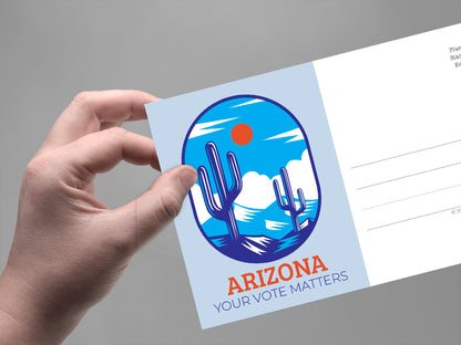 Arizona Voter Postcards - Blank 4x6 Voter Postcards (50 Pack)