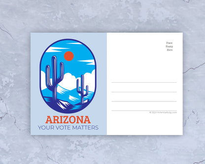 Arizona Voter Postcards - Blank 4x6 Voter Postcards (50 Pack)