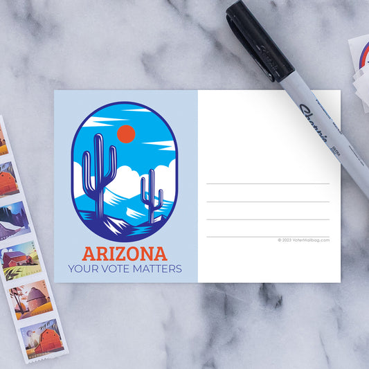 Arizona Voter Postcards - Blank 4x6 Voter Postcards (100 Pack)
