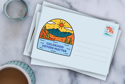 Colorado Voter Postcards - Blank 4x6 Voter Postcards (100 Pack)