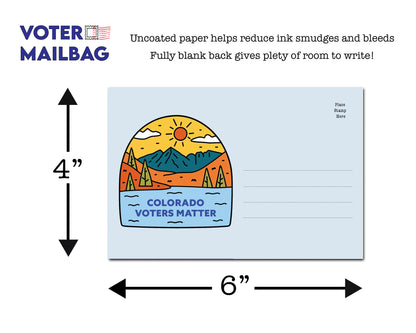 Colorado Voter Postcards - Blank 4x6 Voter Postcards (100 Pack)