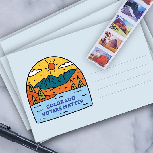 Colorado Voter Postcards - Blank 4x6 Voter Postcards (50 Pack)