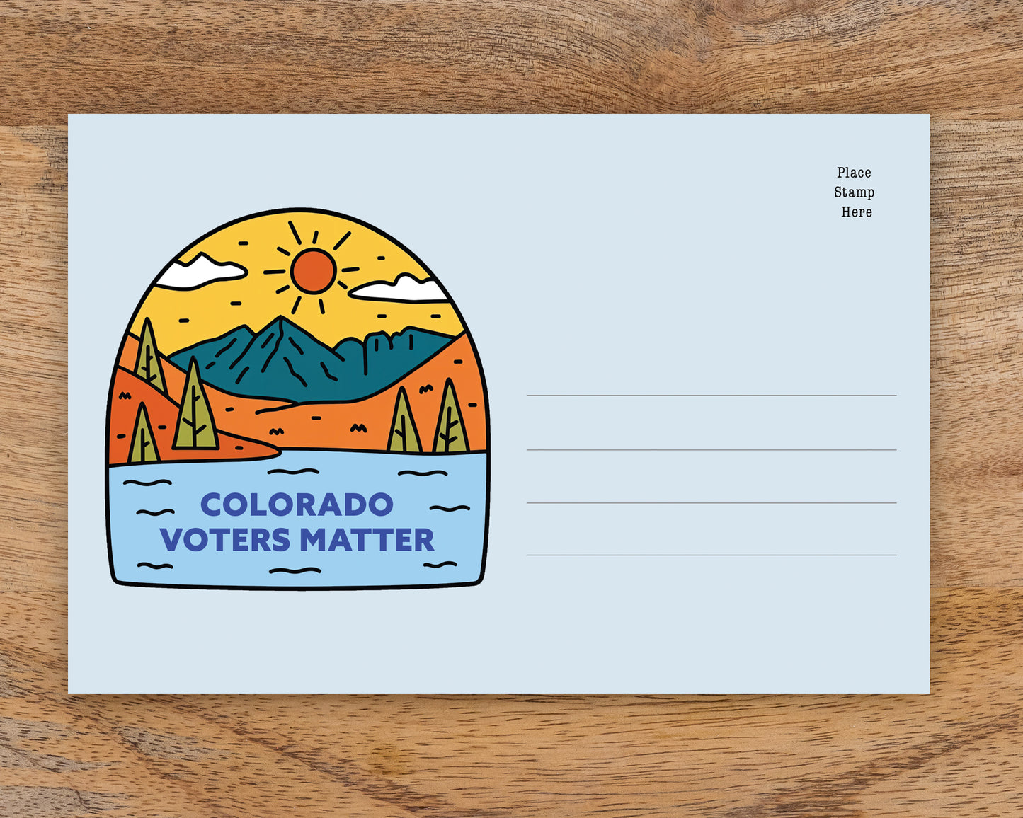 Colorado Voter Postcards - Blank 4x6 Voter Postcards (100 Pack)