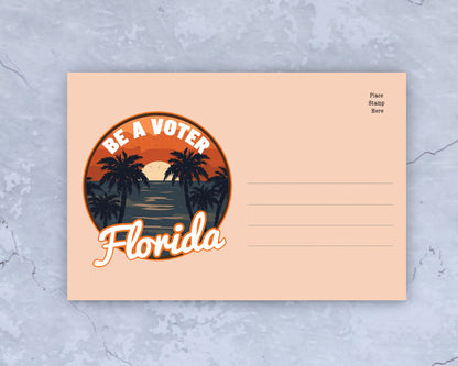 Florida Voter Postcards - Blank 4x6 Voter Postcards (100 Pack)