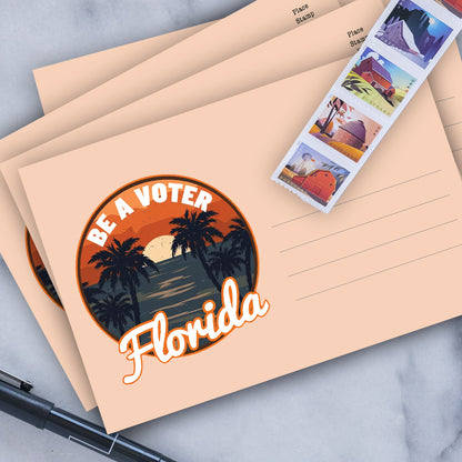 Florida Voter Postcards - Blank 4x6 Voter Postcards (100 Pack)