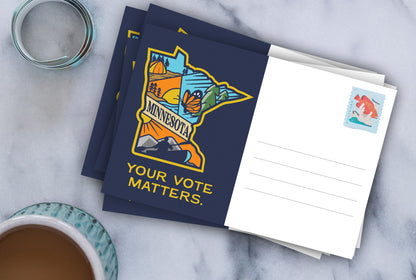 Minnesota Voter Postcards - Blank 4x6 Voter Postcards (50 Pack)