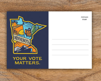 Minnesota Voter Postcards - Blank 4x6 Voter Postcards (50 Pack)