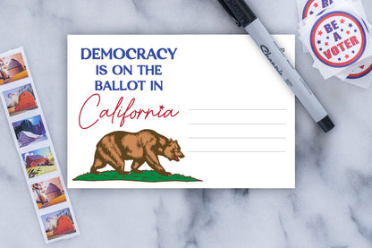 California Voter Postcards - Blank 4x6 Voter Postcards (100 Pack)