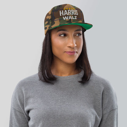 5-Star Harris Walz Camo Snapback Hat