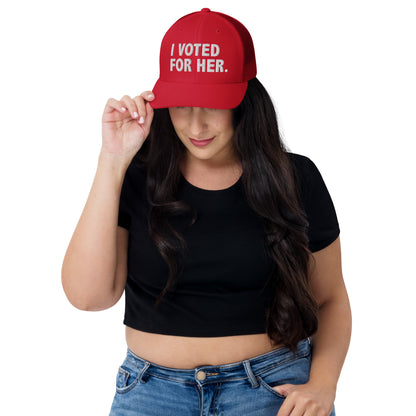 "I VOTED FOR HER" Embroidered Hat